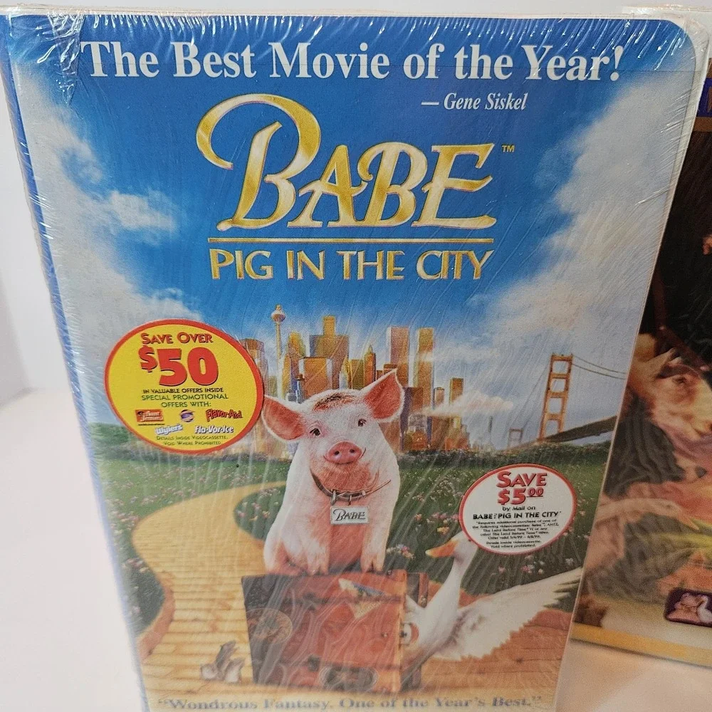 Babe VHS Bundle Sealed Brand New 1995 & 1998 Adventure G Rated Live Action Pigs